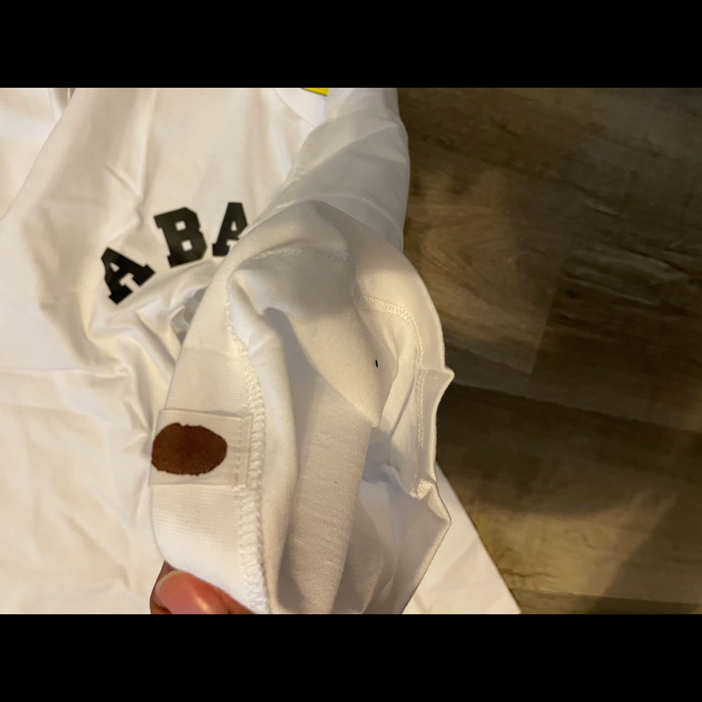A Bathing Ape Bape White Short Sleeve Shirt - Picture 3 of 7